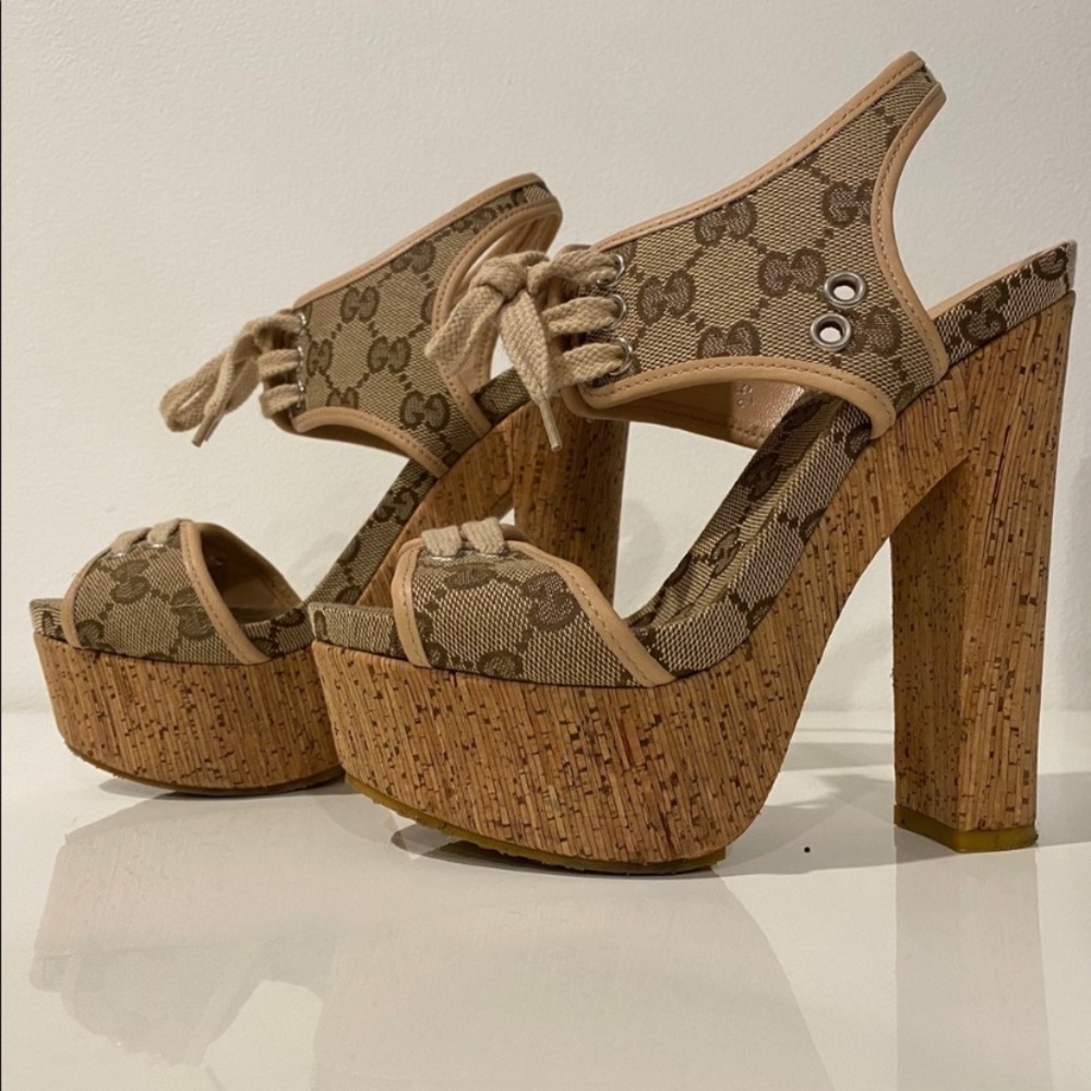 Gucci chunky heels